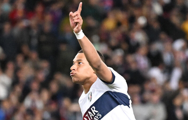 PSGのCL4強入りに2ゴールで貢献したムバッペ。