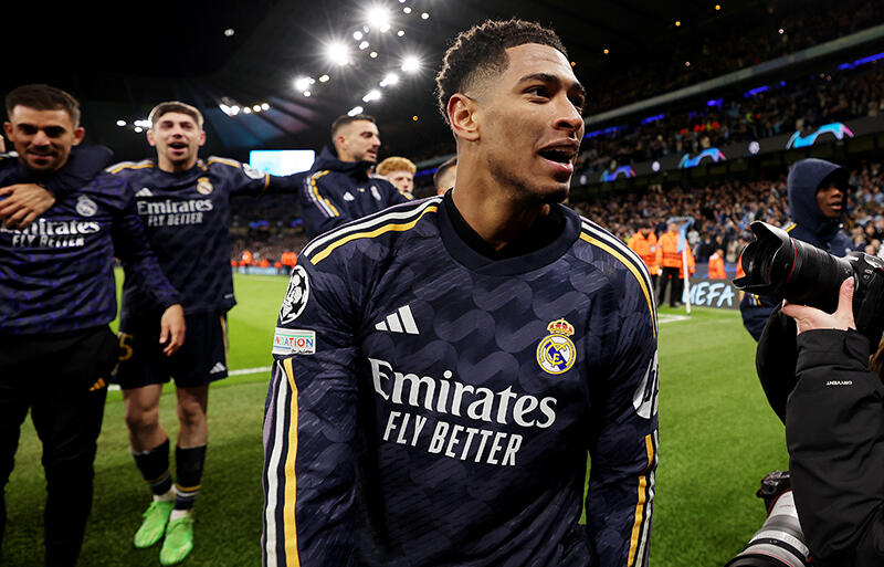 喜び爆発させるMFジュード・ベリンガム