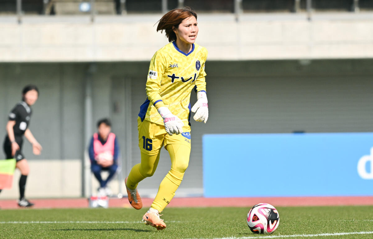 ノジマステラ神奈川相模原のGK池尻凪沙