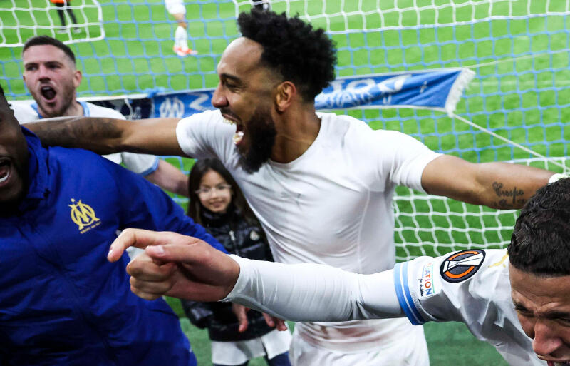 マルセイユのオーバメヤン。