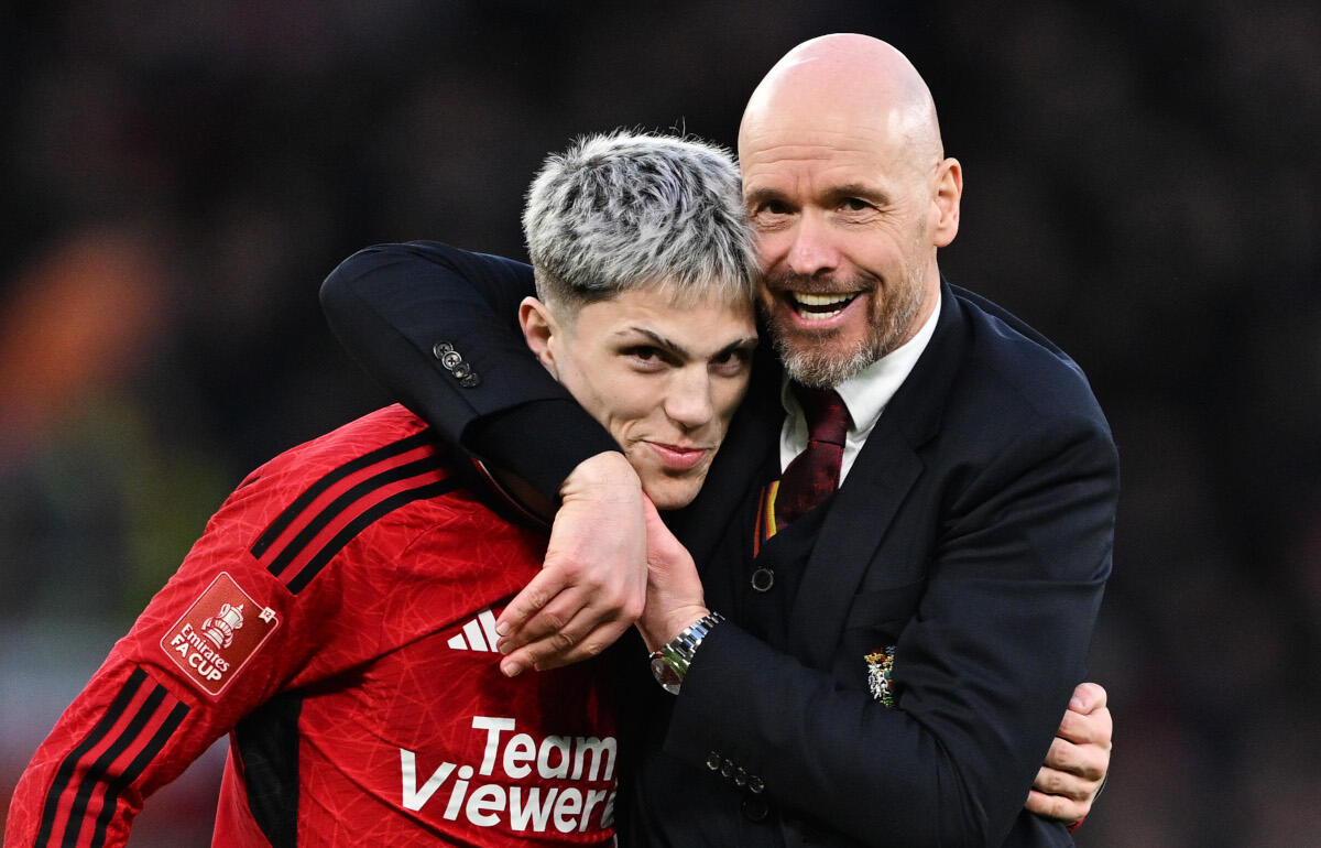 和解済みだというガルナチョ(左)とテン・ハグ監督