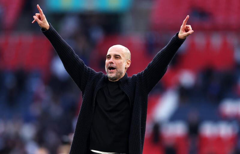 シティを率いるグアルディオラ監督。