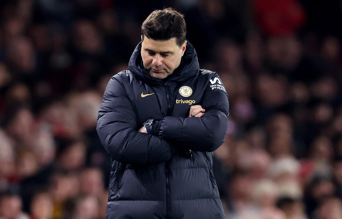 敗戦に肩を落とすポチェティーノ監督