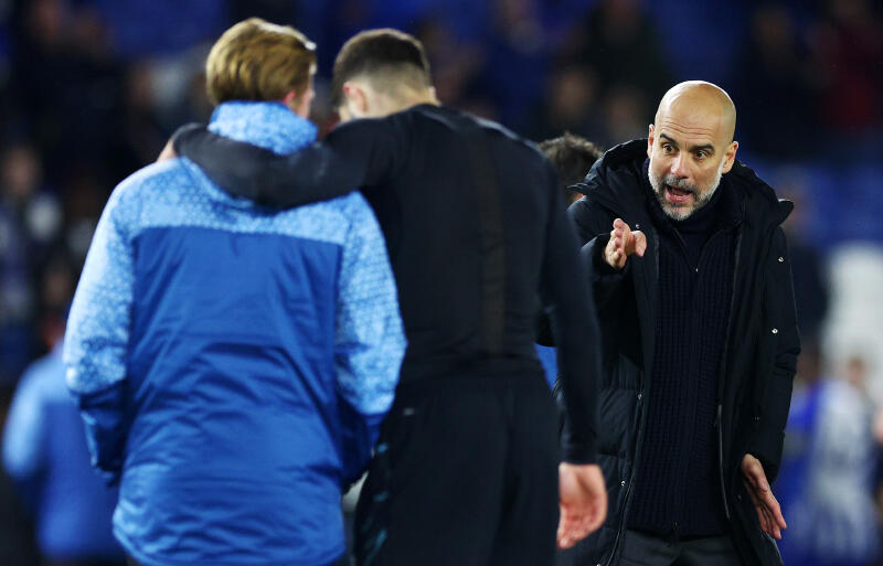 シティを率いるグアルディオラ監督。