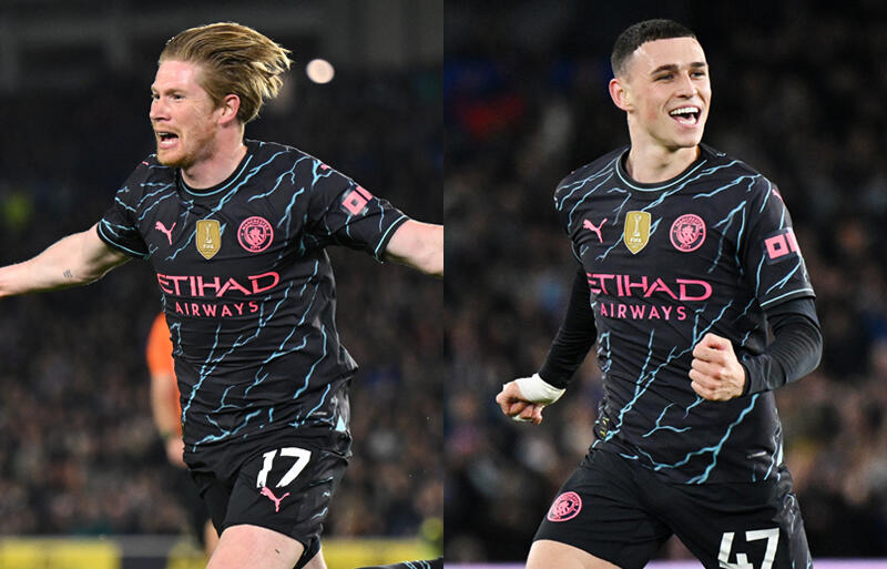 シティ快勝に貢献したデ・ブライネ＆フォーデン。
