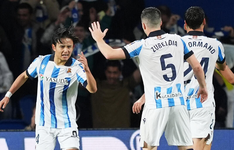 古巣レアル・マドリー戦でも存在感の久保建英。