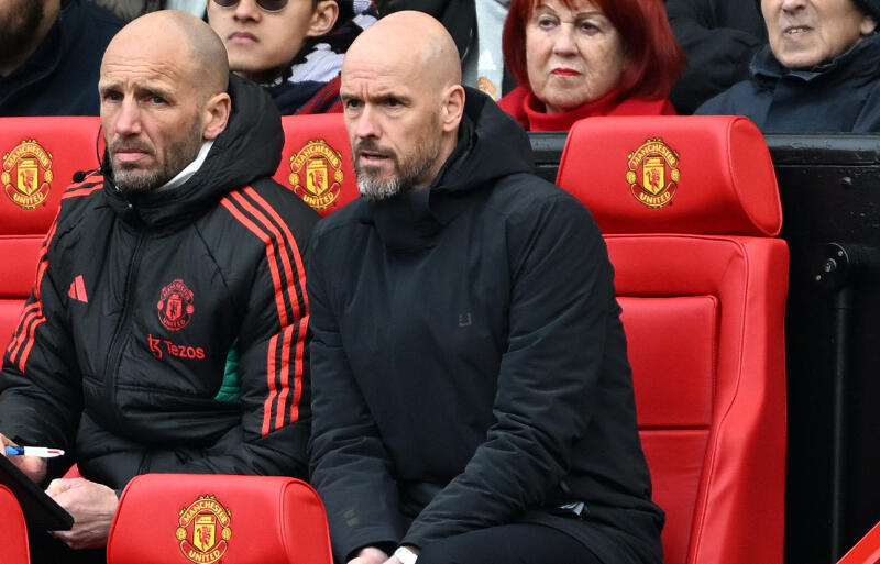 ユナイテッドを率いるテン・ハグ監督。