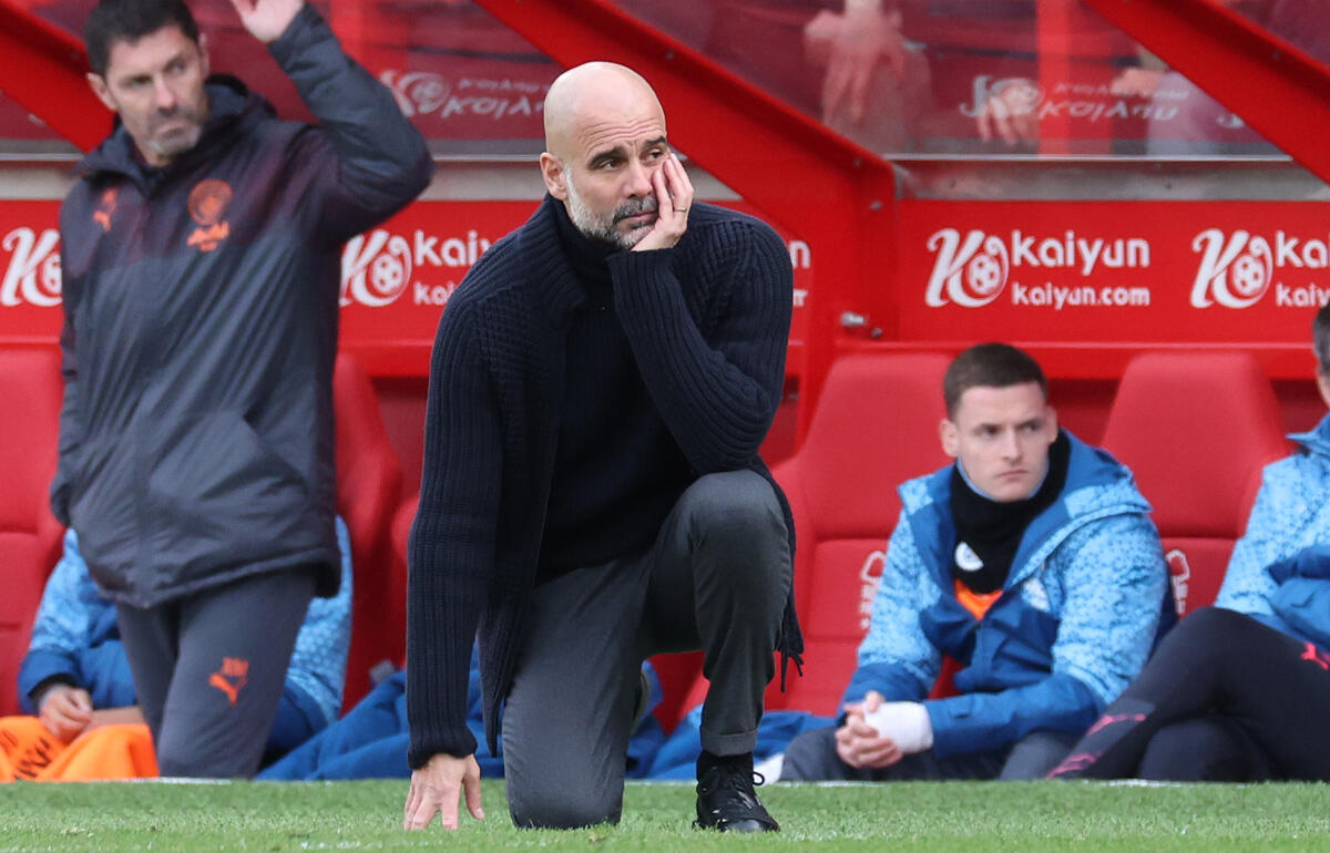 苦戦も勝利したシティのグアルディオラ監督