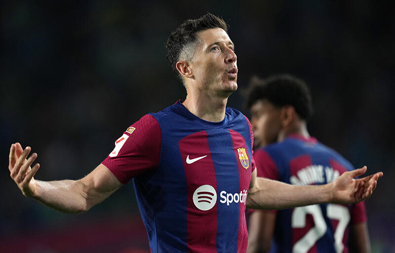 バレンシア戦もハットトリックの活躍を見せたFWロベルト・レヴァンドフスキ