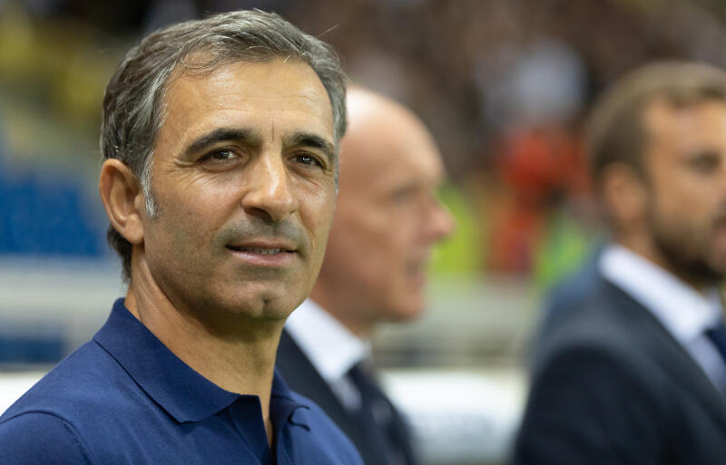 パルマを率いるペッキア監督。