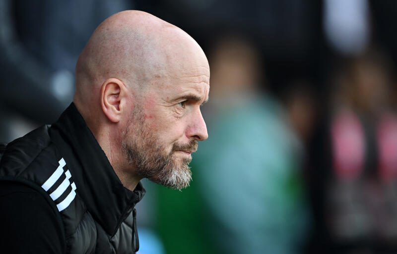 ユナイテッドを率いるテン・ハグ監督。