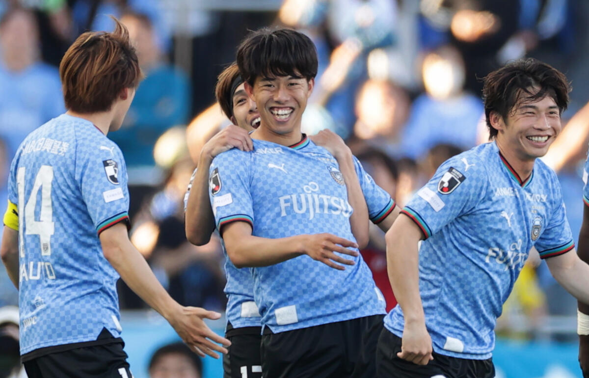 決勝ゴールを決めた佐々木旭