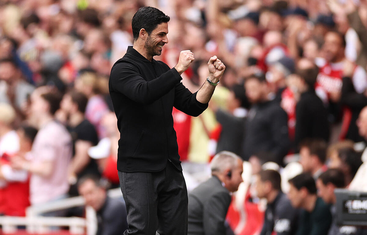 3連勝を喜ぶアルテタ監督