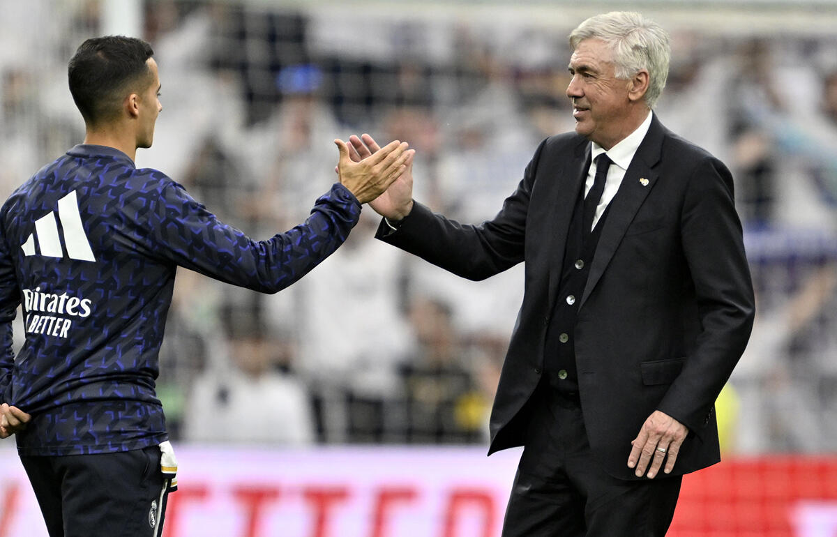 カディス戦の勝利を喜ぶアンチェロッティ監督