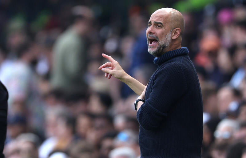 シティを率いるグアルディオラ監督