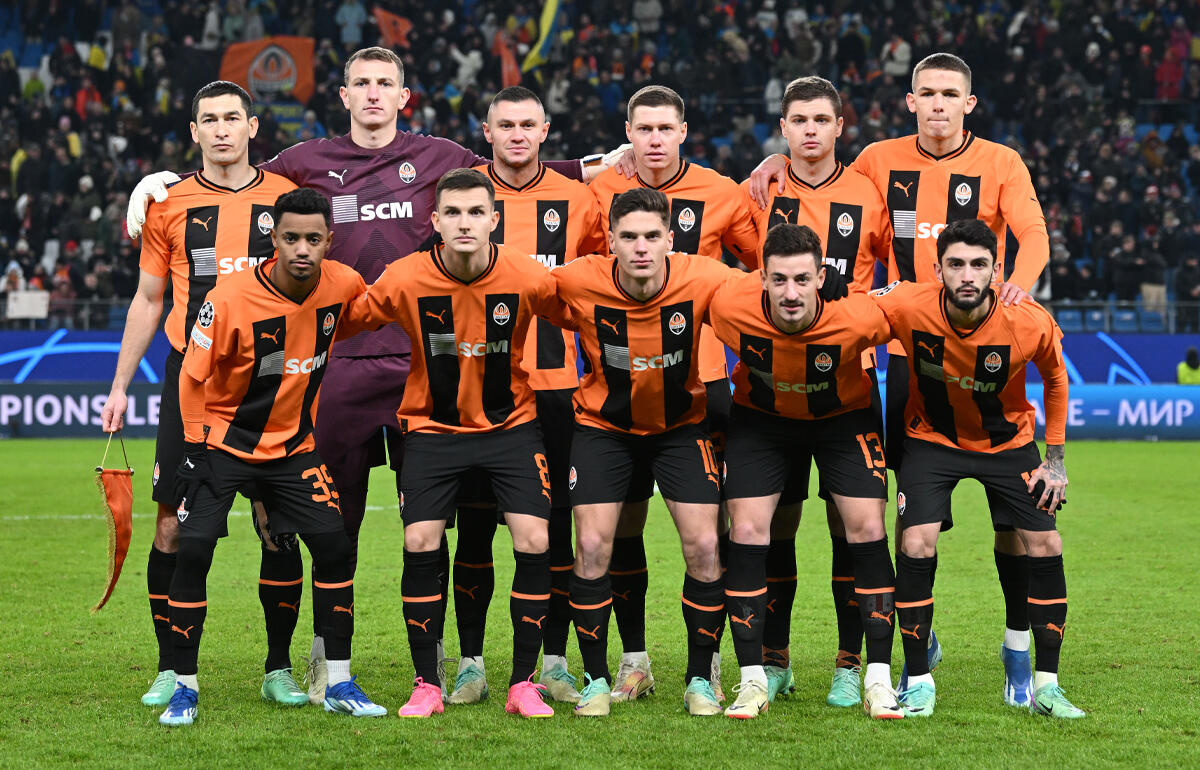 15度目のリーグ優勝を成し遂げたシャフタールのイレブン