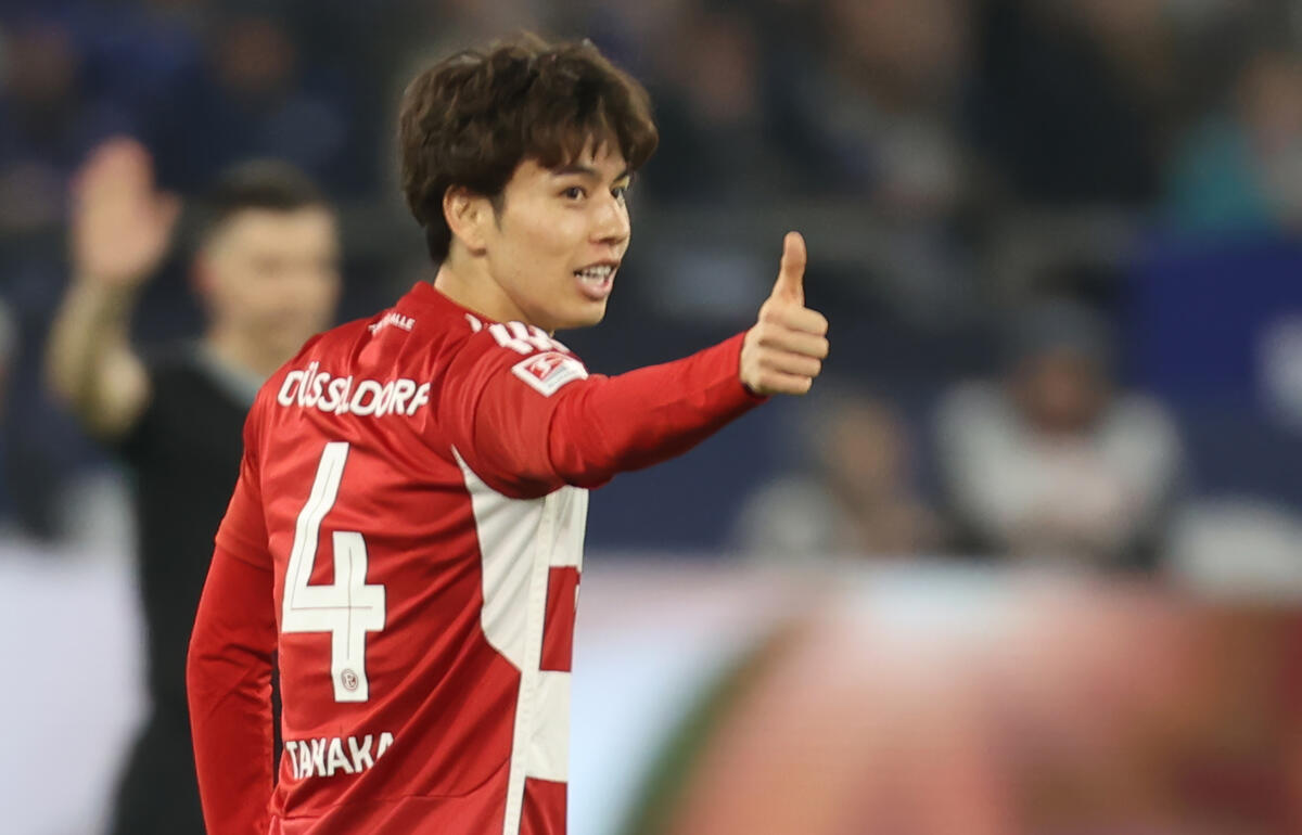 デュッセルドルフの原動力となっている田中碧