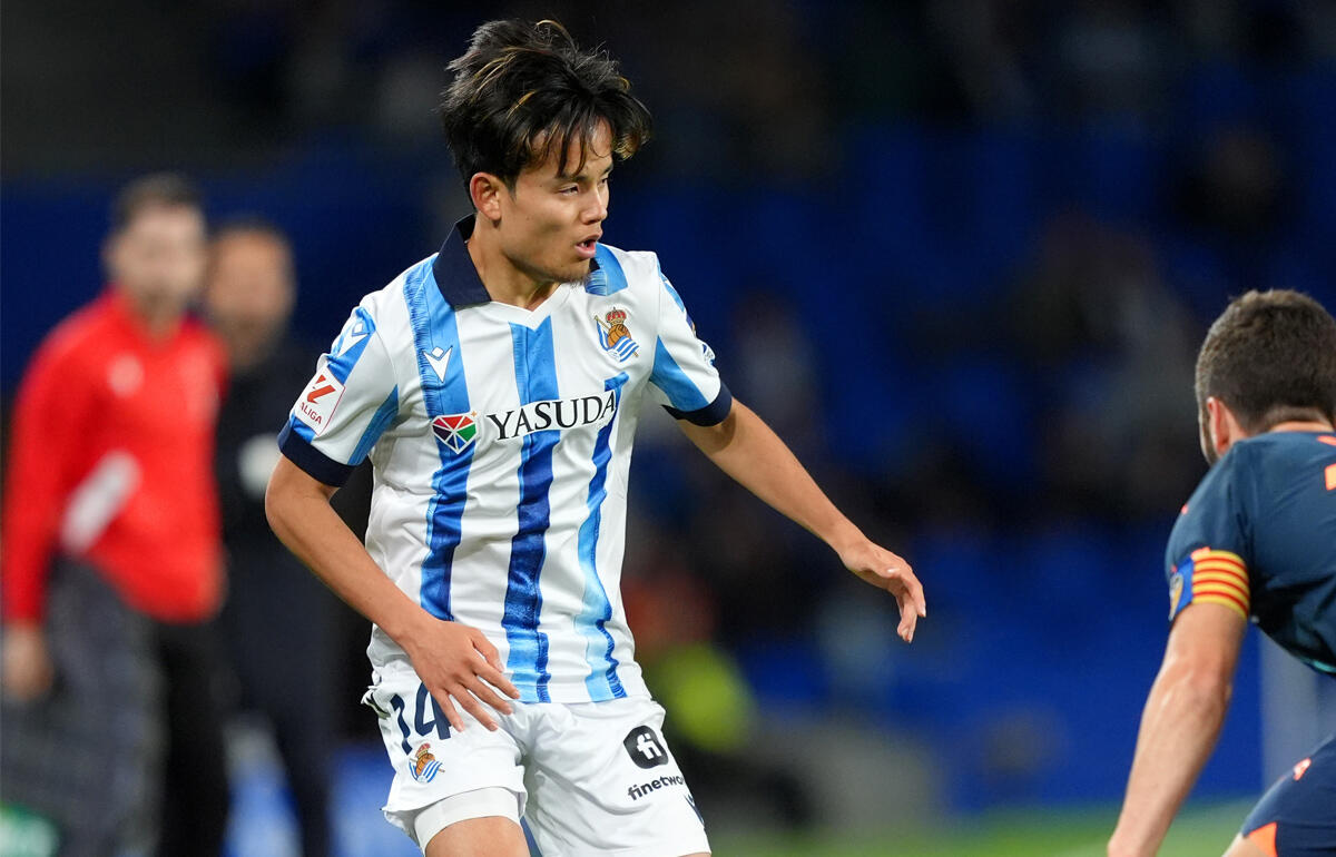 圧巻のアシストを記録した久保建英はMOTMにも選出