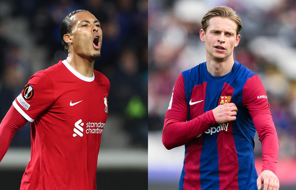 キャプテンのファン・ダイク(左)とデ・ヨング