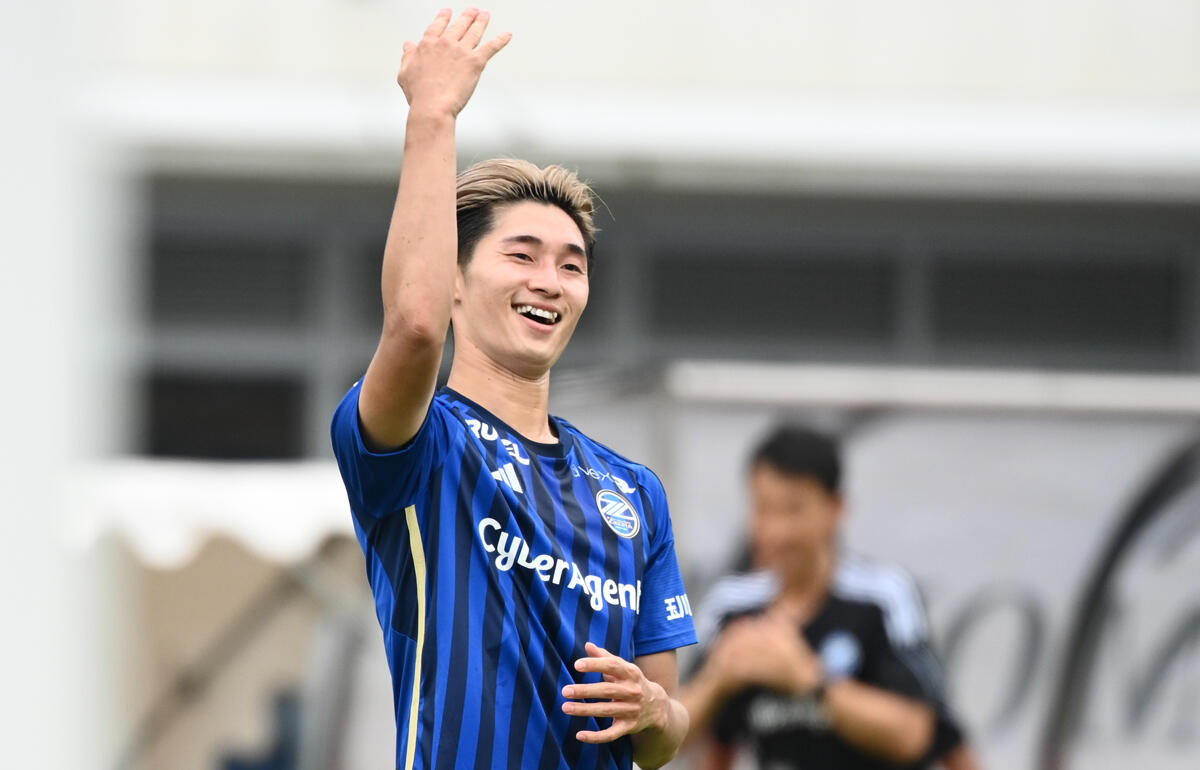 2ゴールを決めた町田FW藤尾翔太