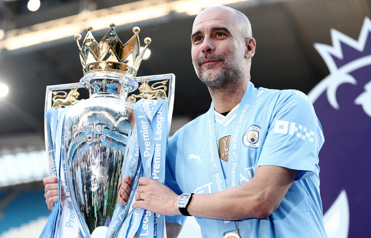 4連覇を達成したグアルディオラ監督