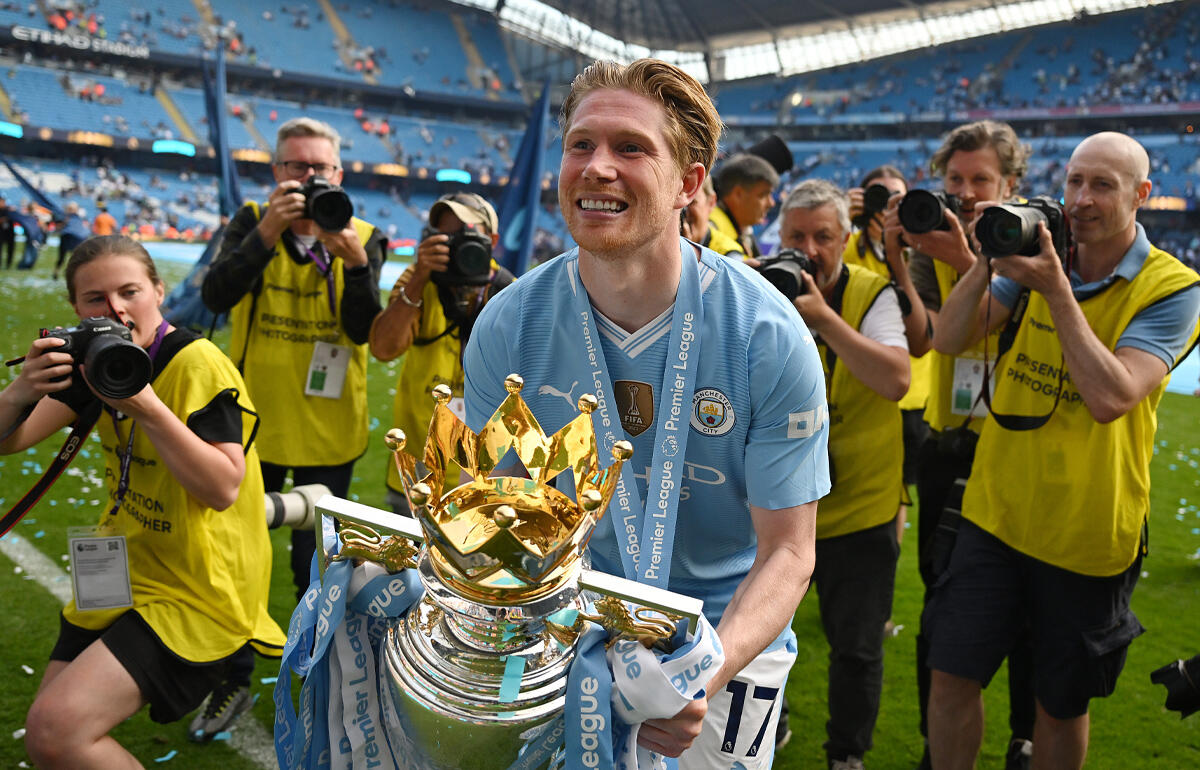 6度目のプレミアリーグ優勝を味わったデ・ブライネ