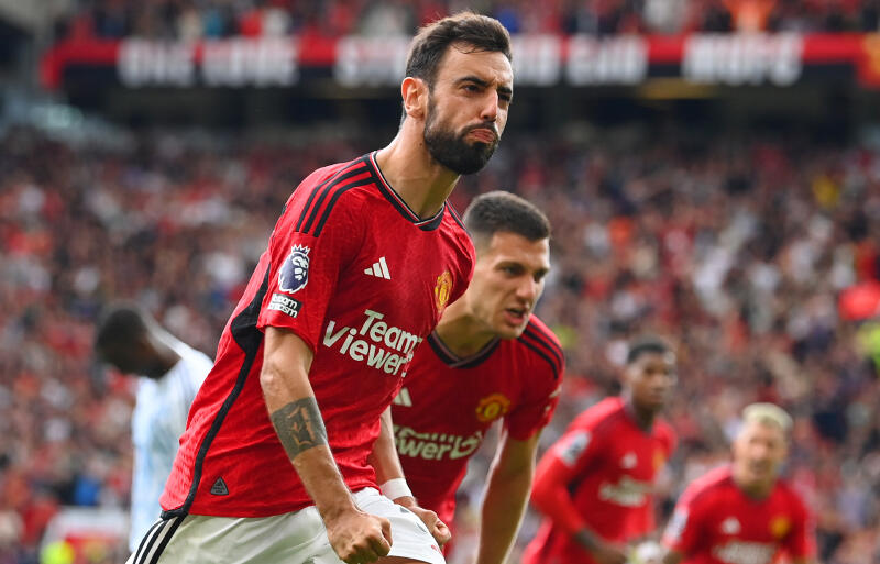 今季のサー・マット・バズビー年間最優秀選手賞に輝いたブルーノ・フェルナンデス