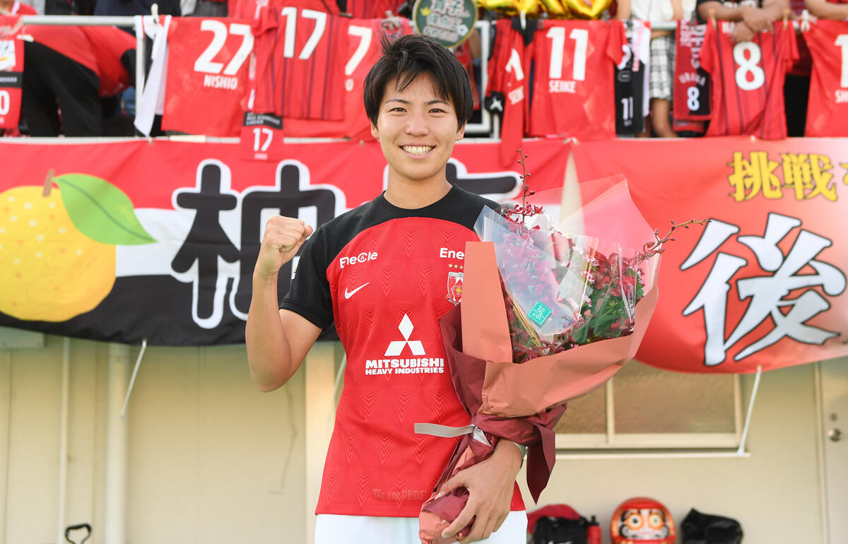 リーグ新記録の20ゴールで得点王に輝いた清家貴子