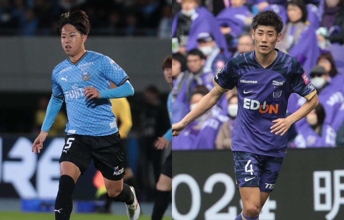 出場停止となる佐々木旭(左)と荒木隼人