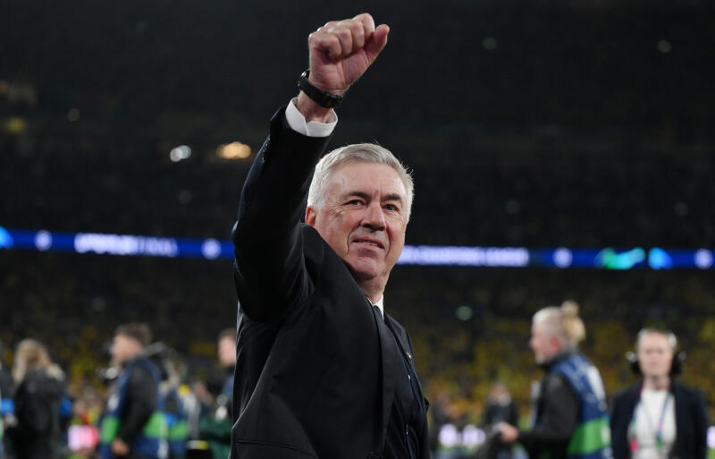 レアル・マドリーを率いるアンチェロッティ監督