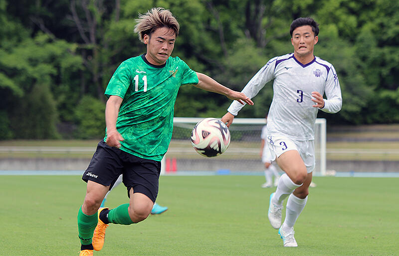 明大戦で1ゴールの山見大登