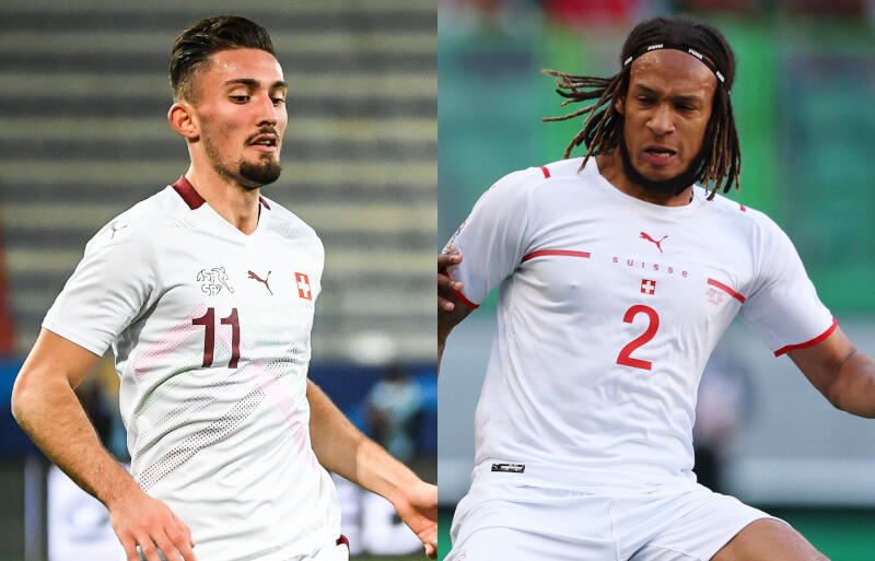 落選したゼキリ(左)とケビン・ムバブ(右)