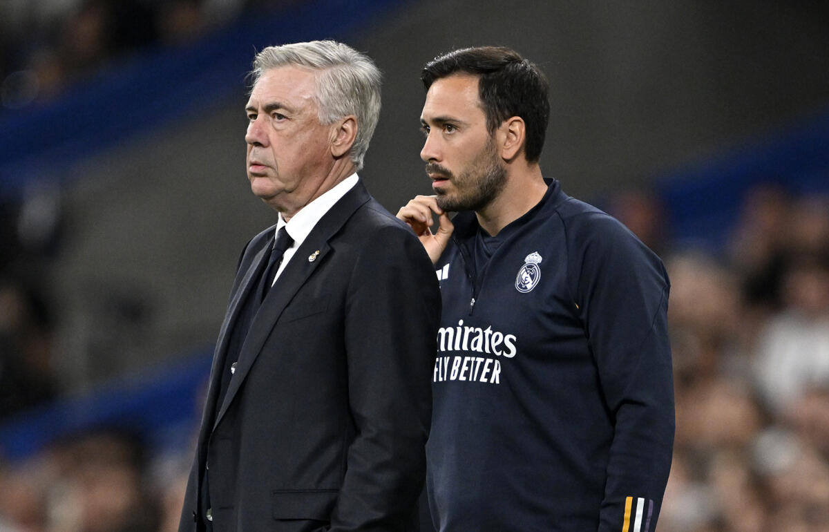 マドリーで共に働くカルロ・アンチェロッティ監督(左)とダビデ氏