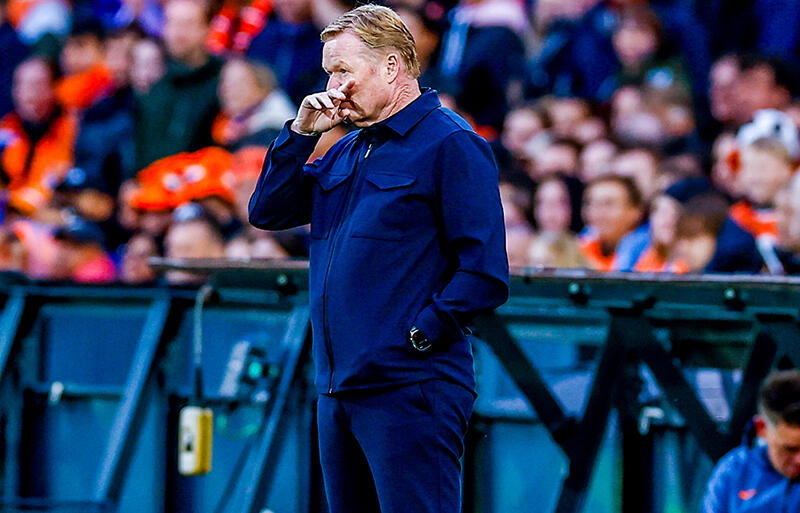 相次ぐ負傷者発生を嘆くロナルド・クーマン監督