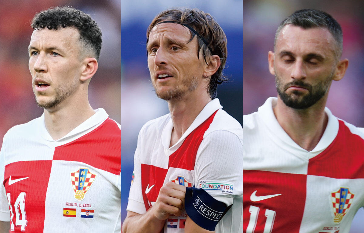 ペリシッチ(35)、モドリッチ(38)、ブロゾビッチ(31)