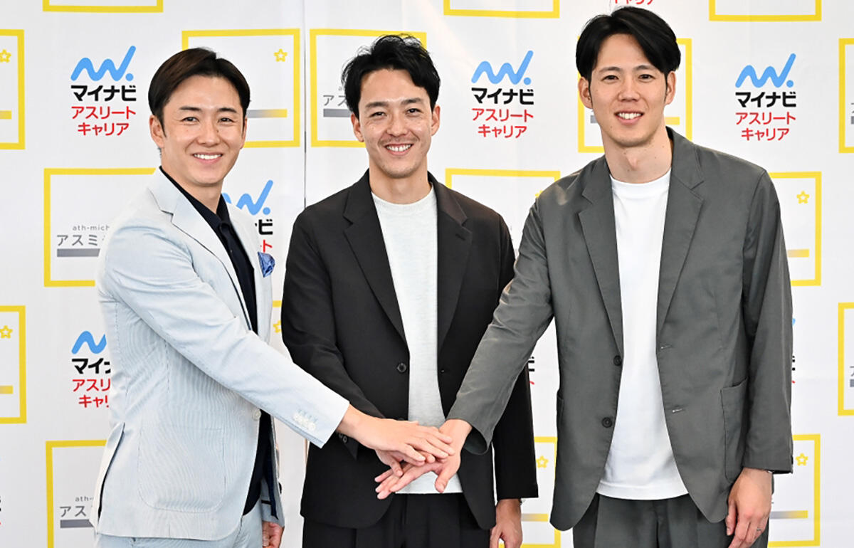 斎藤佑樹氏、磯村亮太氏、鹿山拓真氏(左から)