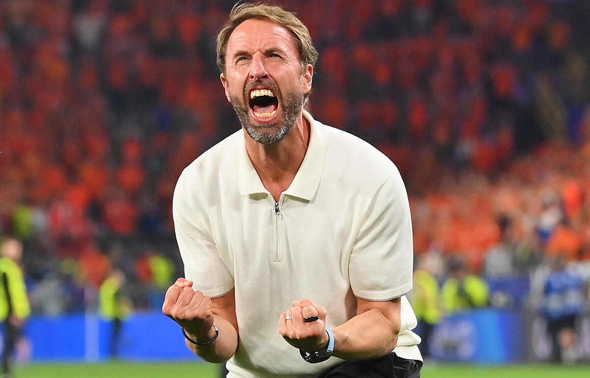 ユーロ決勝進出に歓喜のガレス・サウスゲイト監督