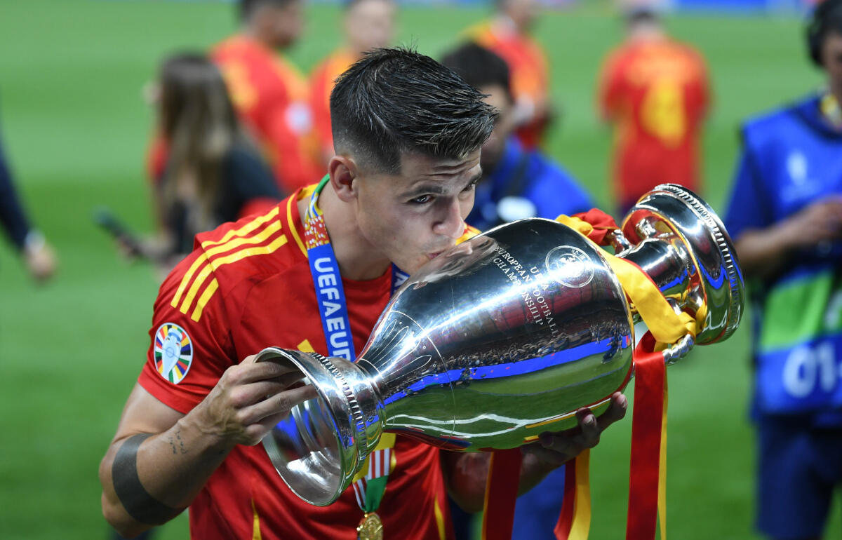 ユーロ制覇を喜んだモラタ