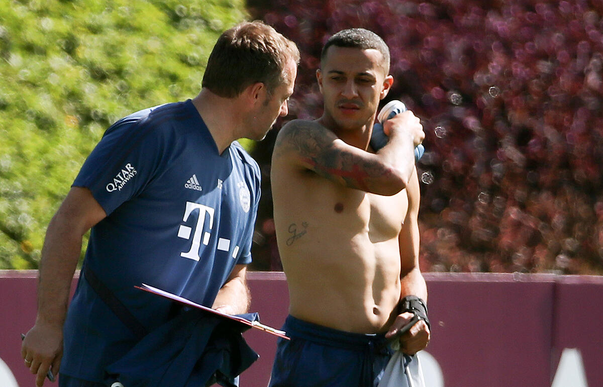 バイエルン時代のフリックとチアゴ