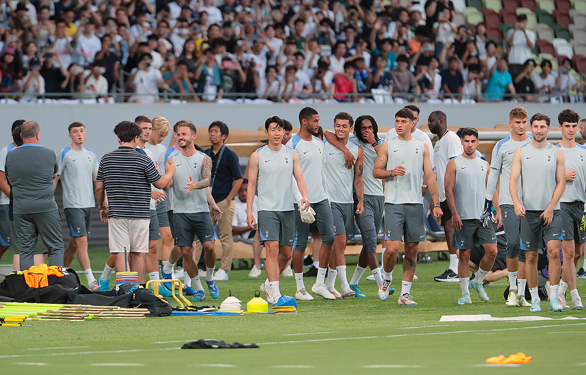 国立で公開練習行ったトッテナム