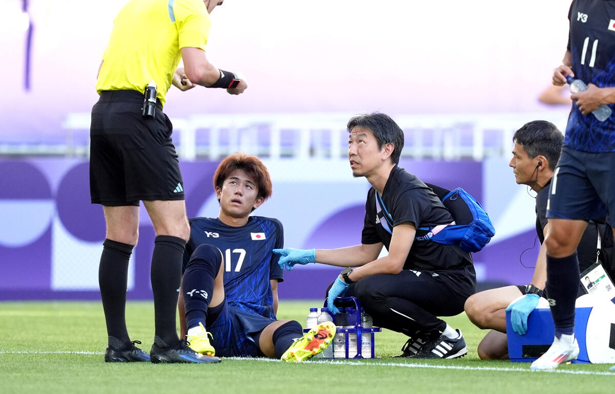 初戦のパラグアイ戦で悪質タックルを受けた平河悠