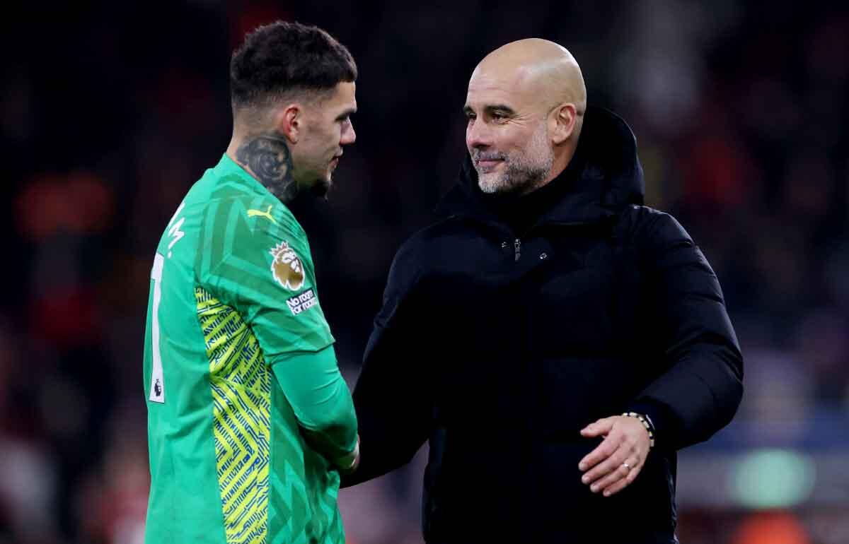 シティで共闘のエデルソンとグアルディオラ監督