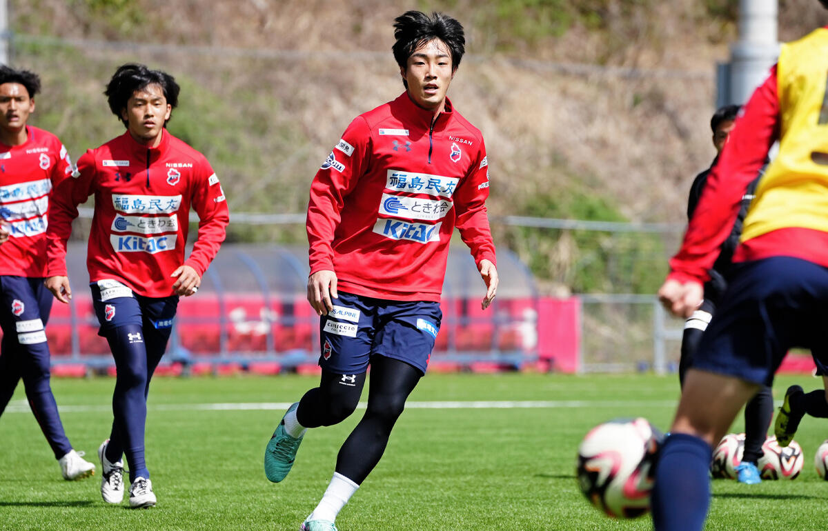 今季からいわきに加入したパク・ジュンヨン