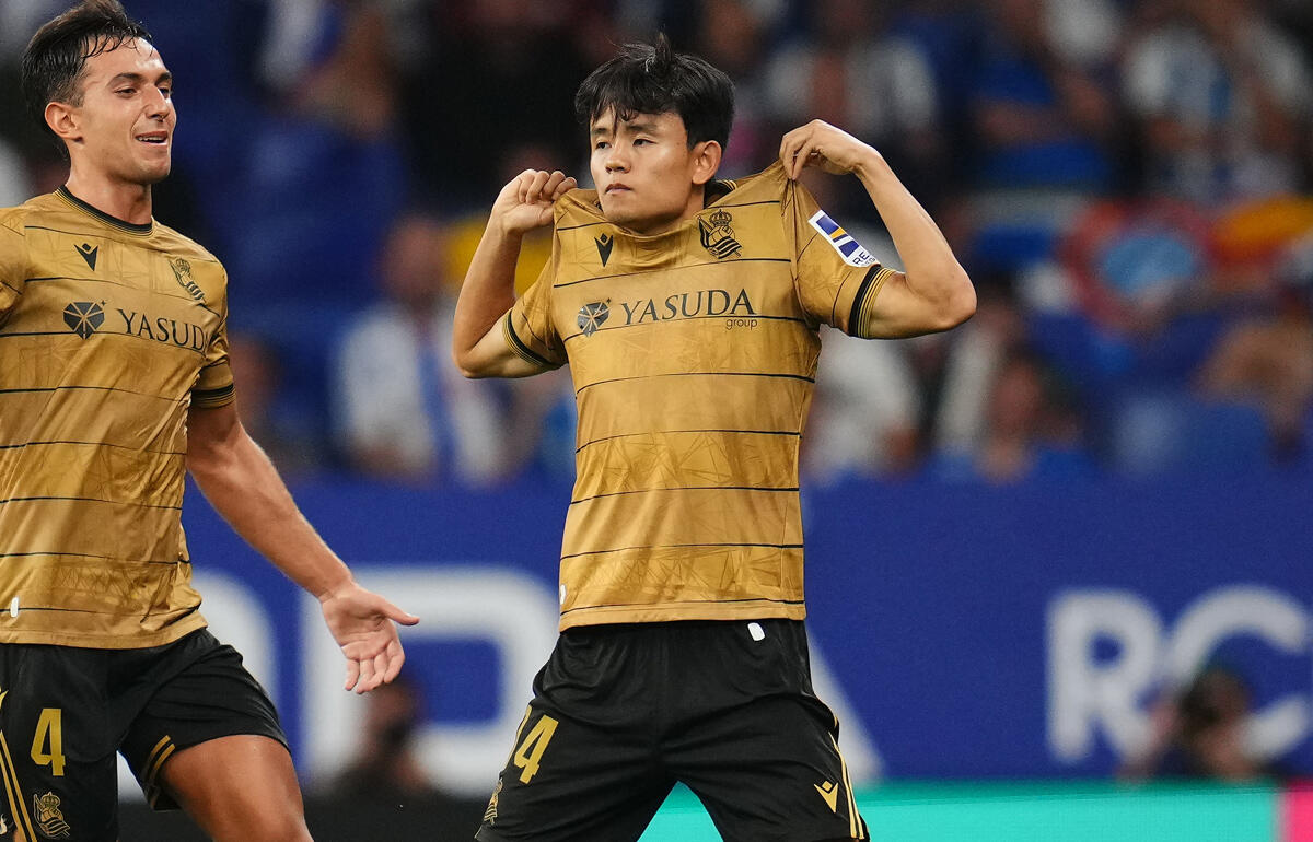 劇的な決勝ゴールを決めた久保建英