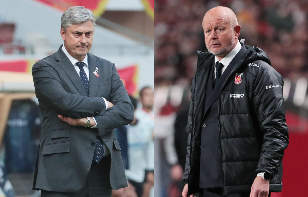 復帰するスコルジャ監督(左)と契約解除のヘグモ監督(右)