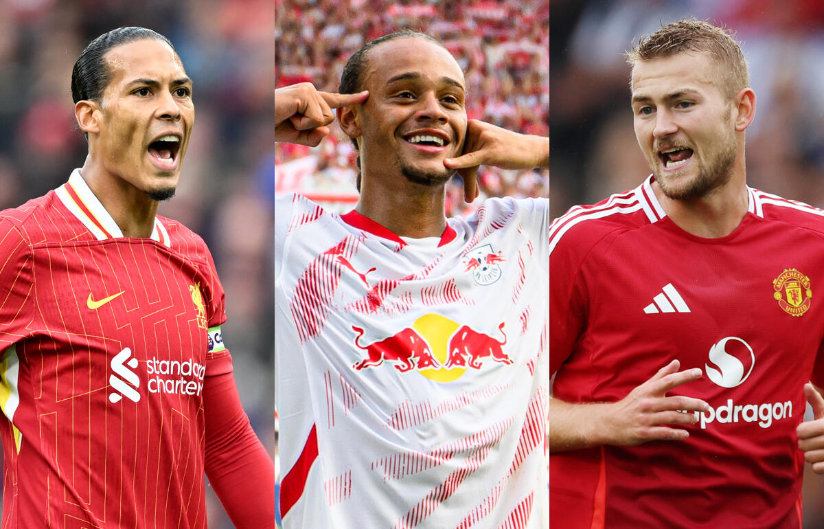 ファン・ダイク、シャビ・シモンズ、デ・リフト(左から)