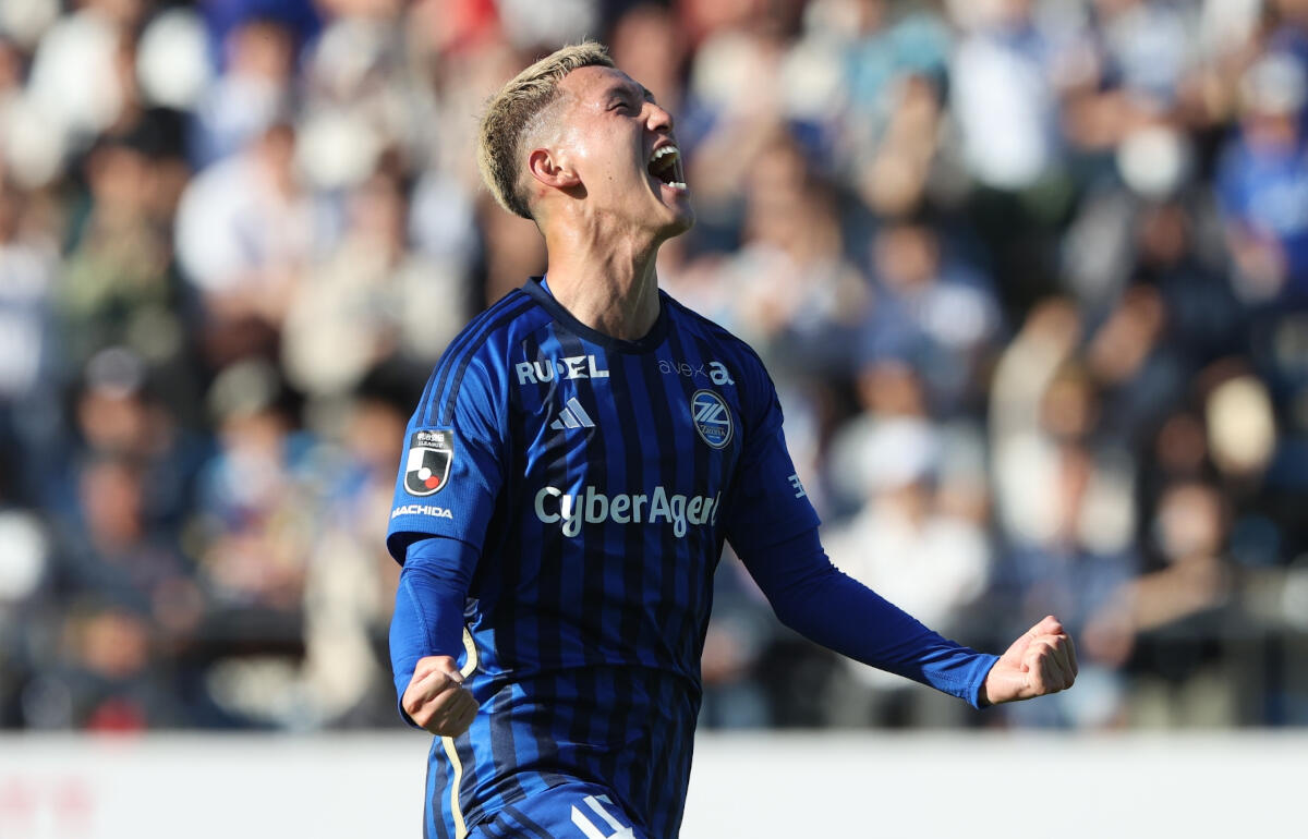 負傷離脱となった町田FW荒木駿太