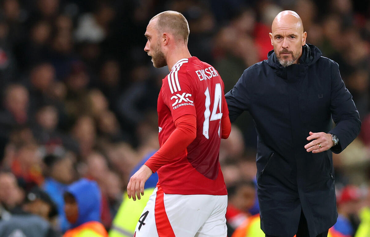 トゥベンテ戦で後半途中に交代したエリクセン