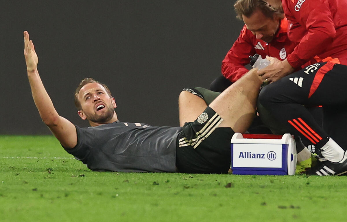 レバークーゼン戦で負傷交代したケイン