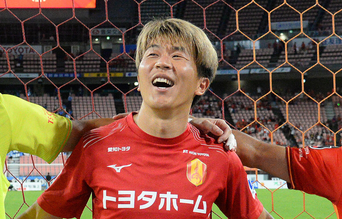 名古屋グランパス ラッフルくじ 缶バッチ 永井謙佑 （恩返し
